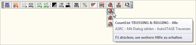 ASRC - Detailierte Auswertung aller Traversen- und Rigging-Symbole in der Zeichnung ASRC - Detailierte Auswertung aller Traversen- und Rigging-Symbole in der Zeichnung