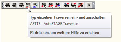 ASTTE - Typ einzelner Traversen ein- und ausschalten