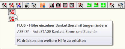 ASBKEP - Höher einzelner Beschriftungen von Bankett-Symbolen vergrößern