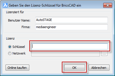 Benutzername eingeben