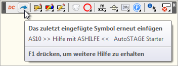 Das zuletzt eingefügte Symbol erneut einfügen