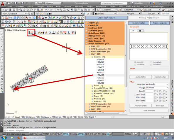 Einfügen von Traversen