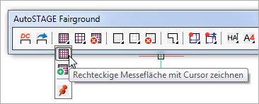 Rechteckige Messefläche mit Cursor zeichnen