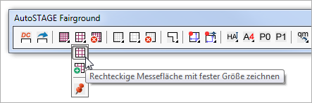 Rechteckige Messefläche mit fester Größe zeichnen