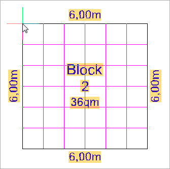 Rechteckige Messefläche mit Größeneingabe zeichnen und Daten eingeben