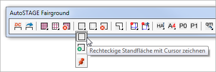 Rechteckige Standfläche mit Cursor zeichnen