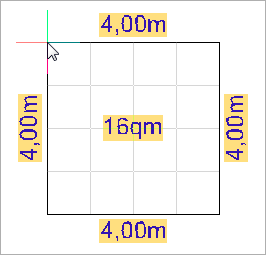 Rechteckige Standfläche mit fester Größe zeichnen
