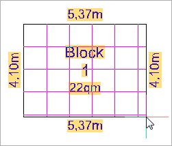 Rechteckige Messefläche mit Cursor zeichnen und Daten eingeben