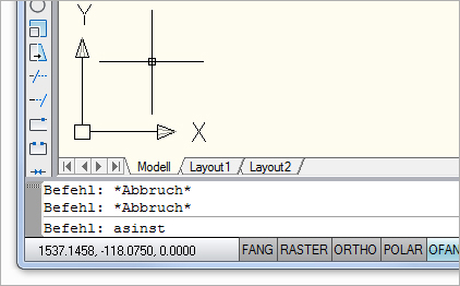 Dynamsiche Eingabe ausgeschaltet