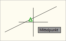 Anzeige des Fangpunkts