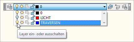 Layer ein- oder ausschalten