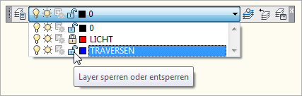 Layer sperren und entsperren