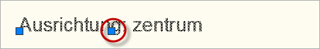 Ausrichtung: zentrum