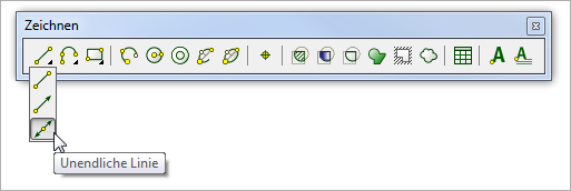 Anzeigen von Flyout-Werkzeugkästen