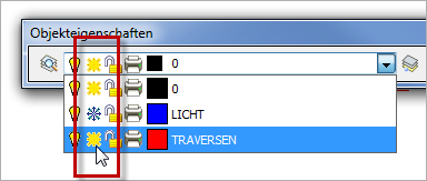Layer ein- oder ausschalten