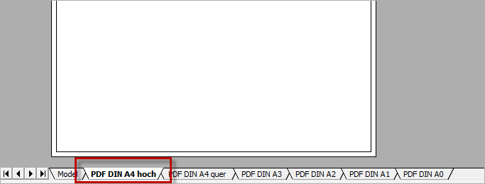 Ansicht eines Layouts
