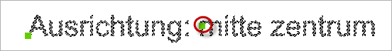 Ausrichtung: mitte zentrum