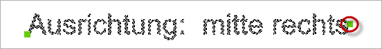 Ausrichtung: mitte rechts