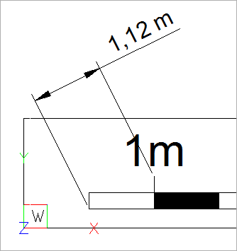 Ausgerichtete Bemaßung